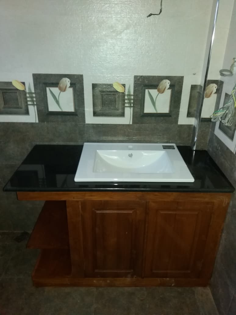 Black Granite Sink Vanity