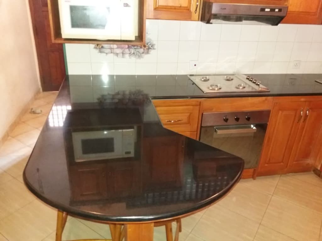 Custom Curved Kitchen Island