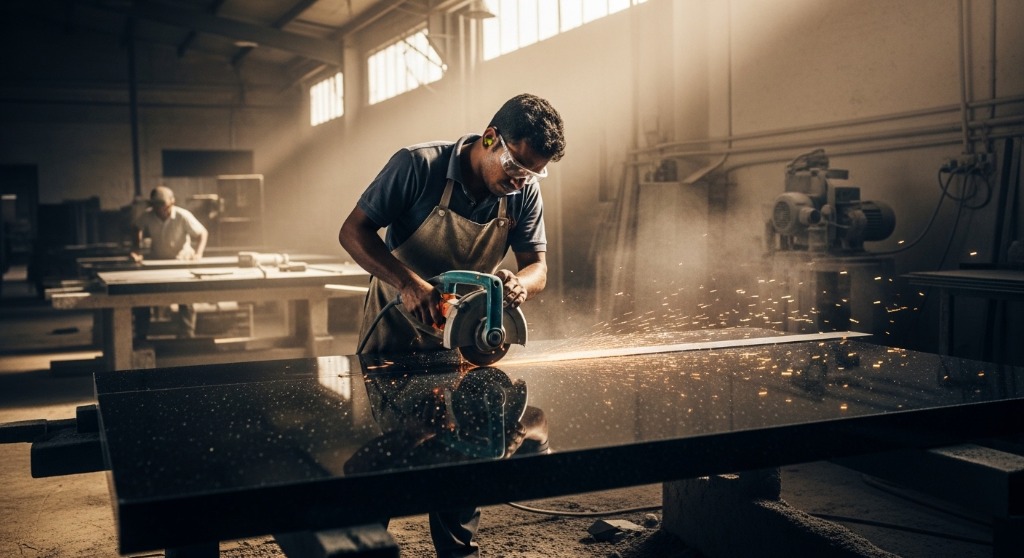 Granite Craftsmanship in Action